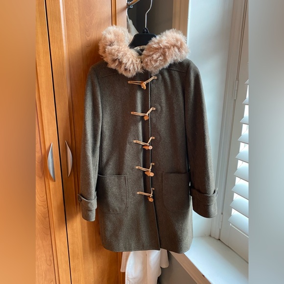 J. Crew wool blend toggle coat - Picture 1 of 13